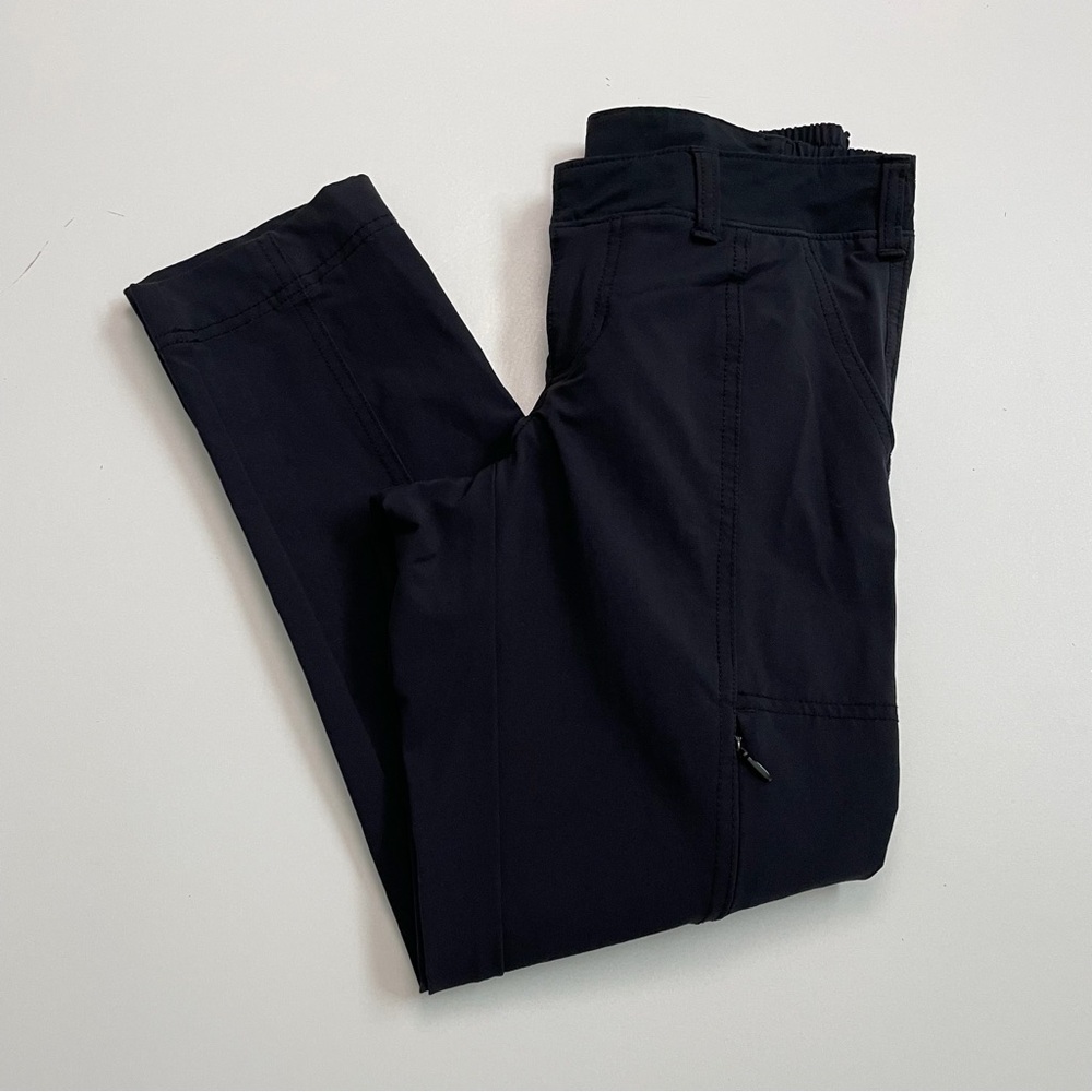 Athleta Pants Palisade Crop Cargo Pockets Athletic Lounge Travel Hiking Black